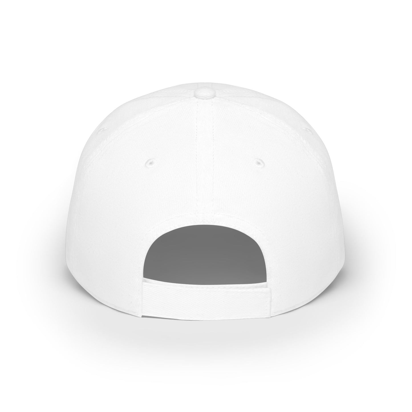 Crazy Love Hat| White Baseball Cap with Color Block Photo Patch — Casual Everyday Hat