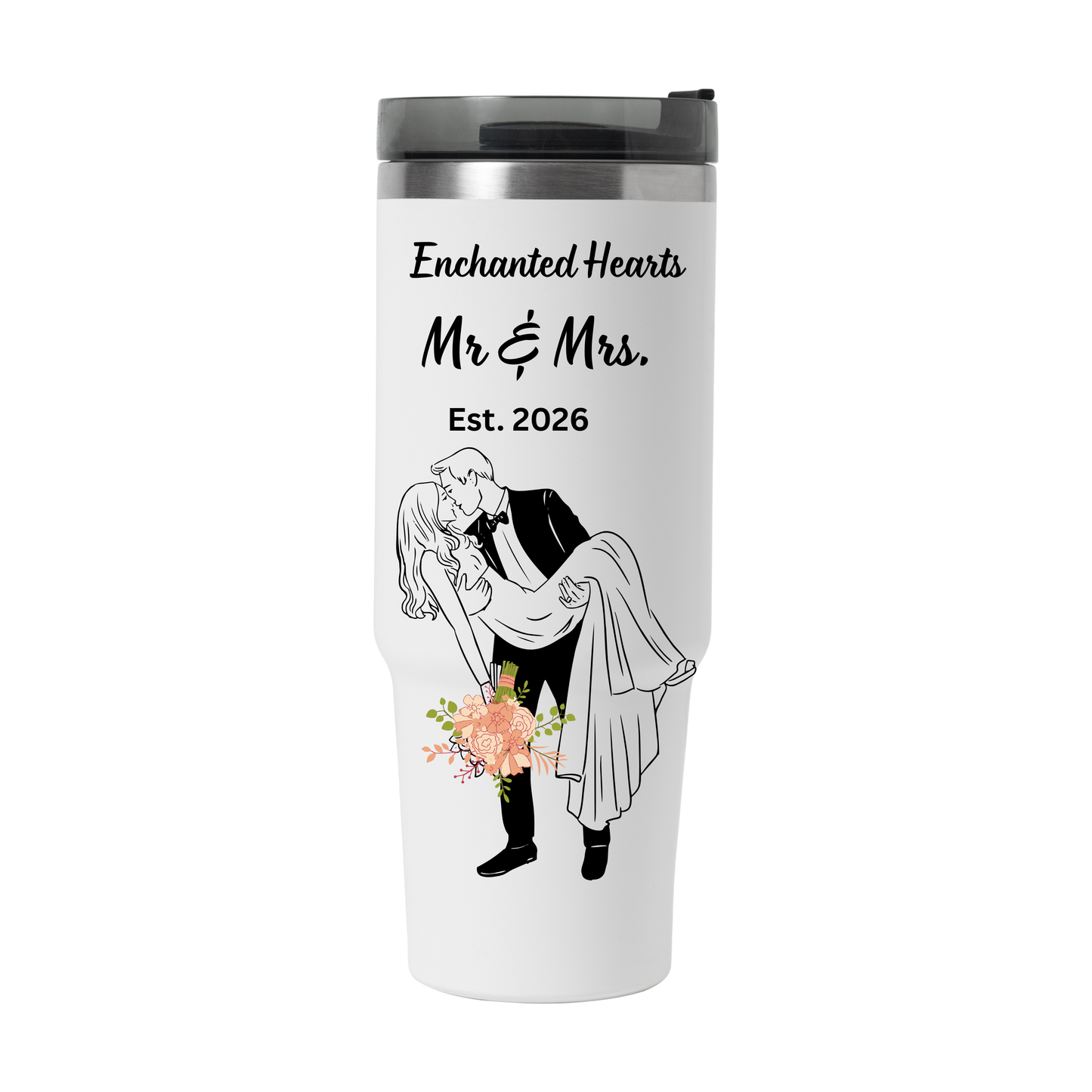 Mr. & Mrs. Est. 2026 Wedding Tumbler Personalized Newlywed Gift Insulated Tumbler