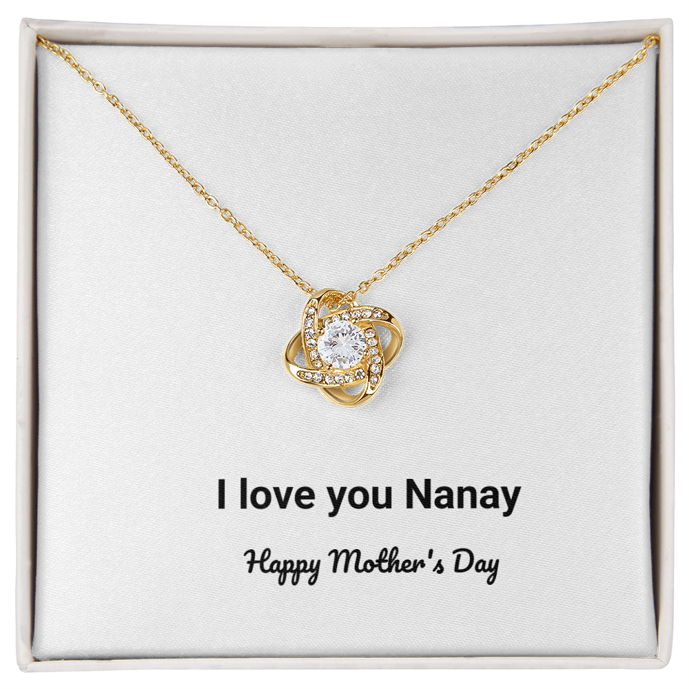 I love you Nanay - Happy Mother's Day Necklace Birthday Gift Anniversary Gift