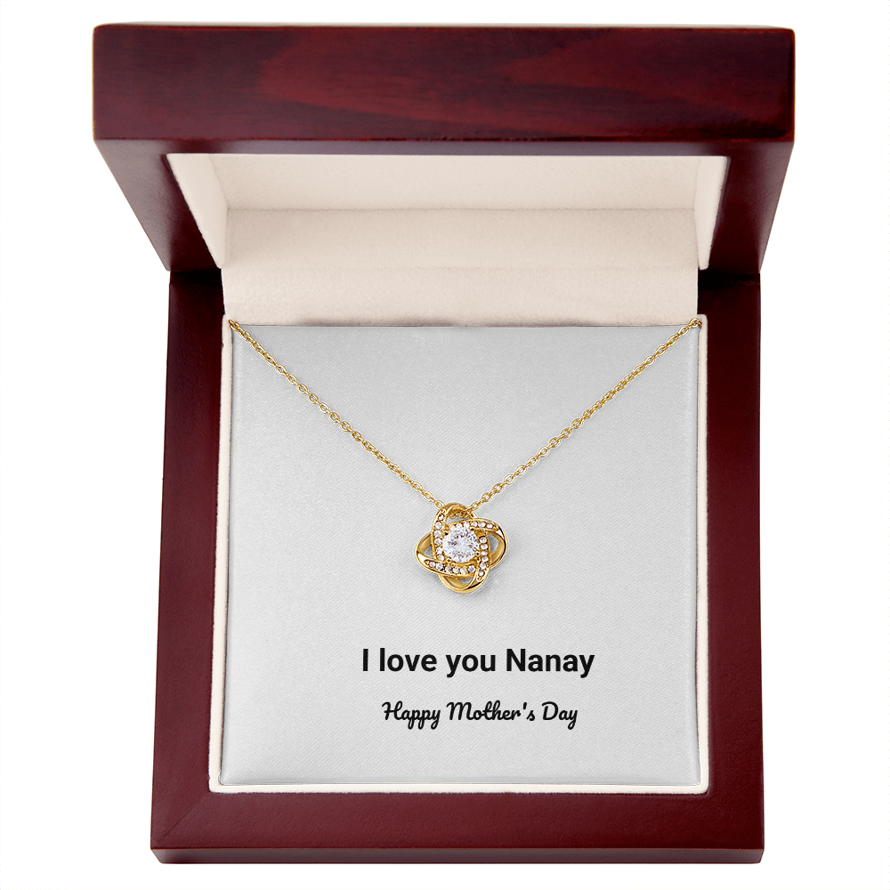 I love you Nanay - Happy Mother's Day Necklace Birthday Gift Anniversary Gift