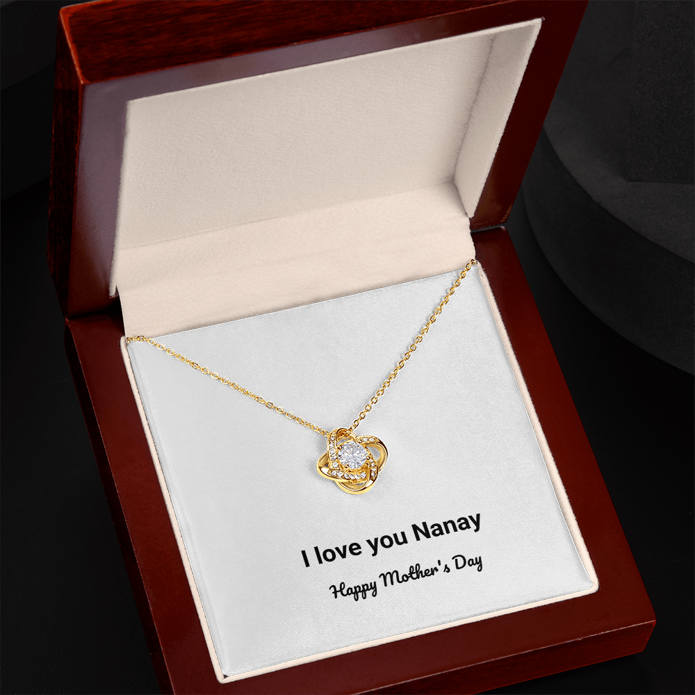 I love you Nanay - Happy Mother's Day Necklace Birthday Gift Anniversary Gift